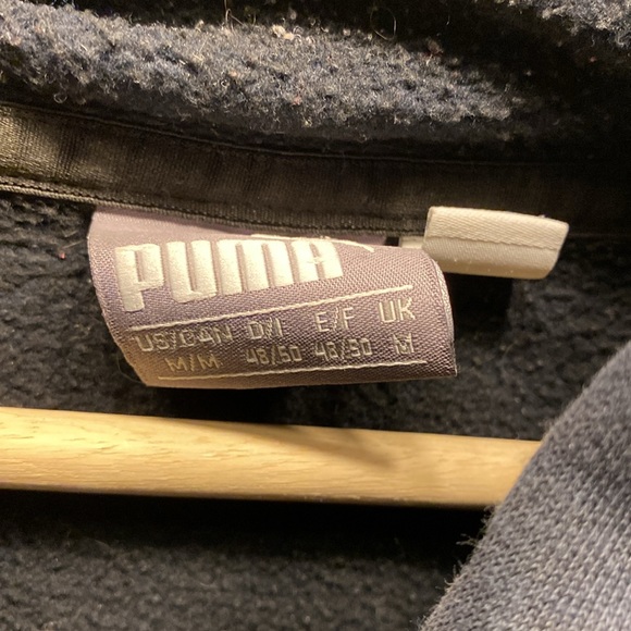 Dark Green Split Black Puma Hoodie - Picture 3 of 3
